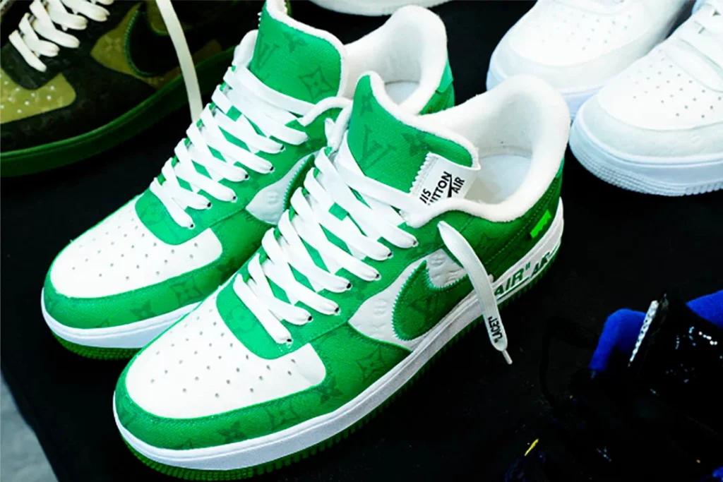 Louis Vuitton and Nike “Air Force 1” by Virgil Abloh for Auction