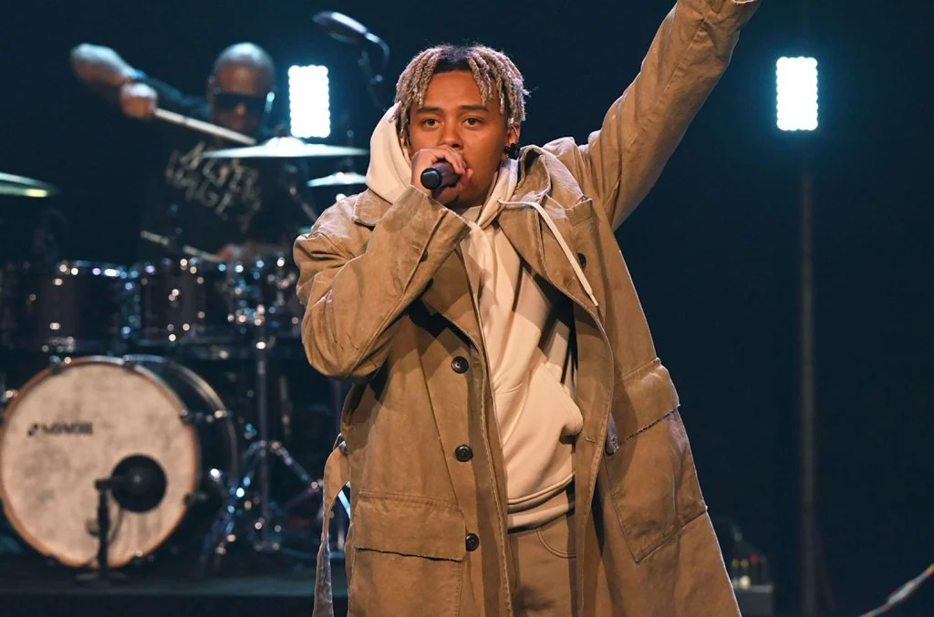 Cordae performs on The Tonight Show with Jimmy Fallon on January 10, 2022 Paula Lobo/NBC