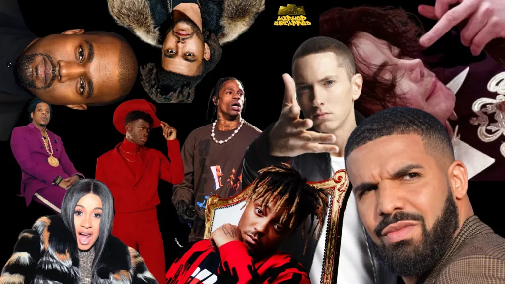 Drake, Kanye, Eminem, Cardi B, Michael Jackson, Travis Scott, Lil Nas X, Justin Bieber, Juice WRLD,-HipHopUntapped