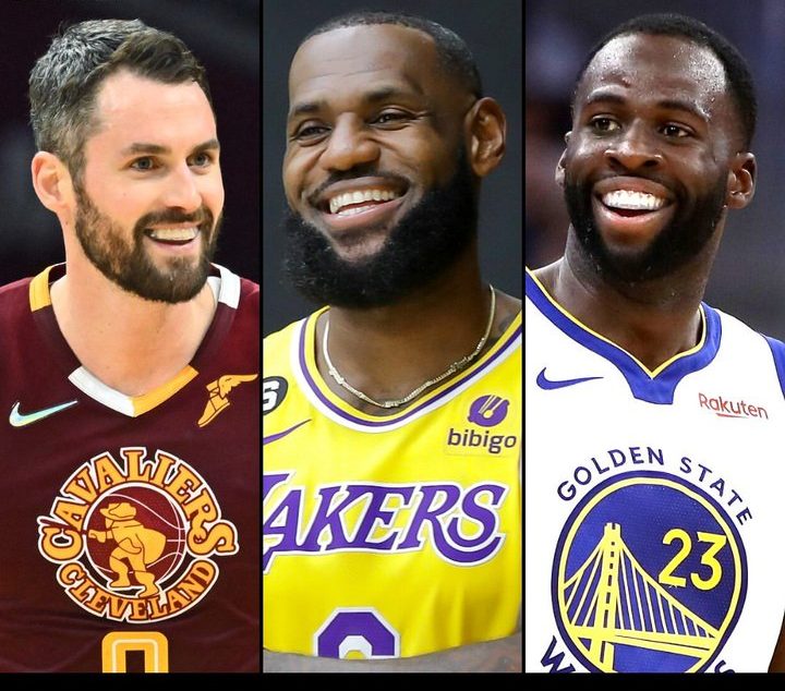 LeBron James, Kevin Love, & Draymond Green