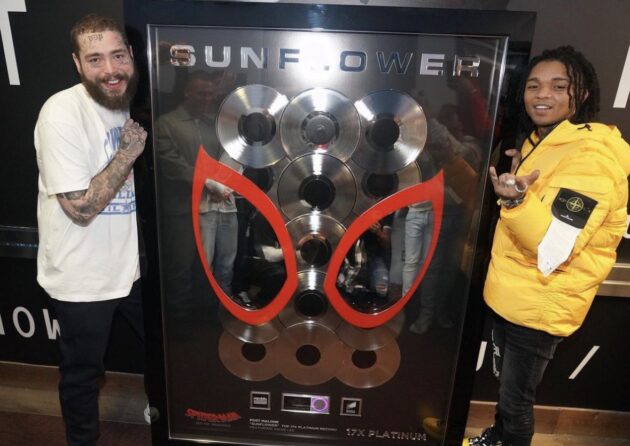 Post Malone and Swae Lee Made History with Double-Diamond Certification for “Sunflower”